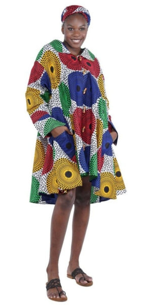 Dashiki Print Dress (Green) – Africa Love