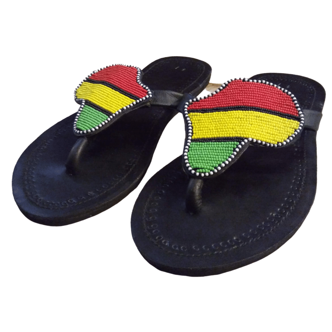 African 2025 print sandals