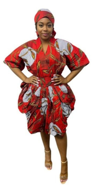 African Balloon Dress (Black & Gold) Africa Love African Balloon Dress (Black & Gold) Africa Love