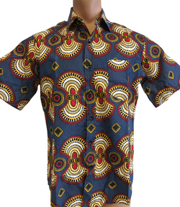 Men’s African Print Button Shirt