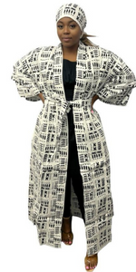 Kimono Full Length - Modcloth (Black & White)