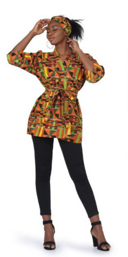 Kimono Half Length Kente