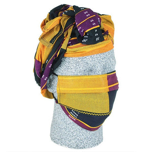 African Headwraps and Face Masks (Kente Cloth B)