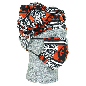 African Headwraps and Face Masks (Ankara Cloth A)