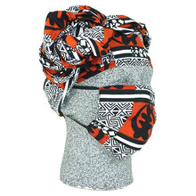 African Headwraps and Face Masks (Kente Cloth B)