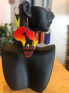 Africa Abstract Pattern Earrings