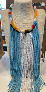 Maasai Necklace Cobalt Blue