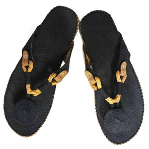 Ngaye Sandals: Woven (Black)